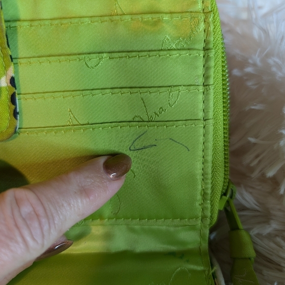 Vera Bradley RFID Turnlock Wallet Tropical Baroque Zip Around Quilted Fabric - Picture 9 of 12